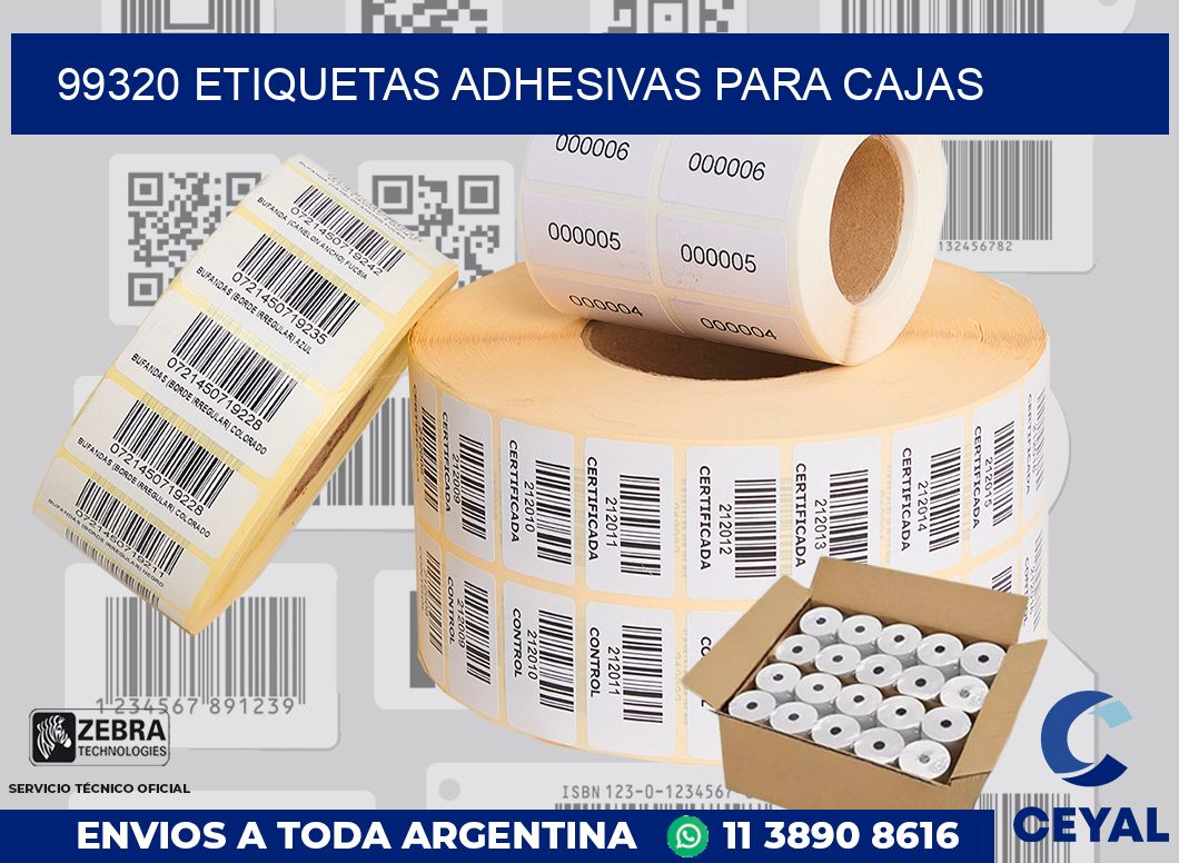 99320 Etiquetas adhesivas para cajas