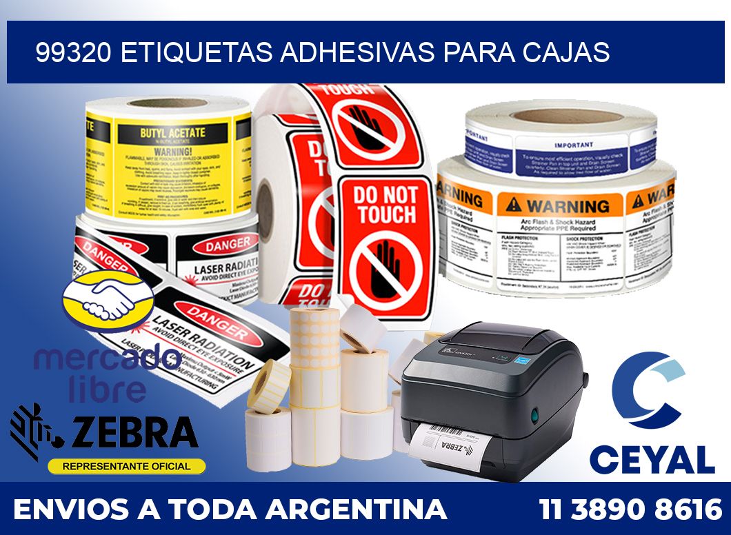 99320 Etiquetas adhesivas para cajas