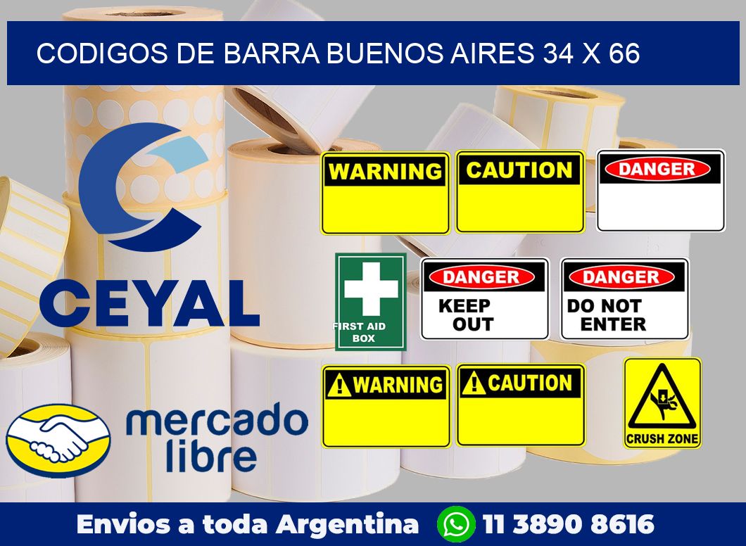 Codigos de barra Buenos Aires 34 x 66