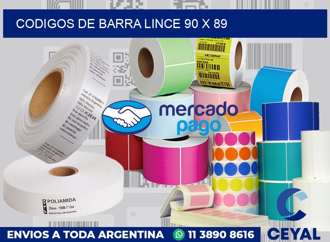 Codigos de barra Lince 90 x 89