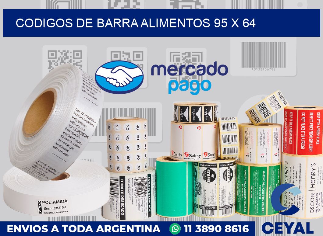 Codigos de barra alimentos 95 x 64