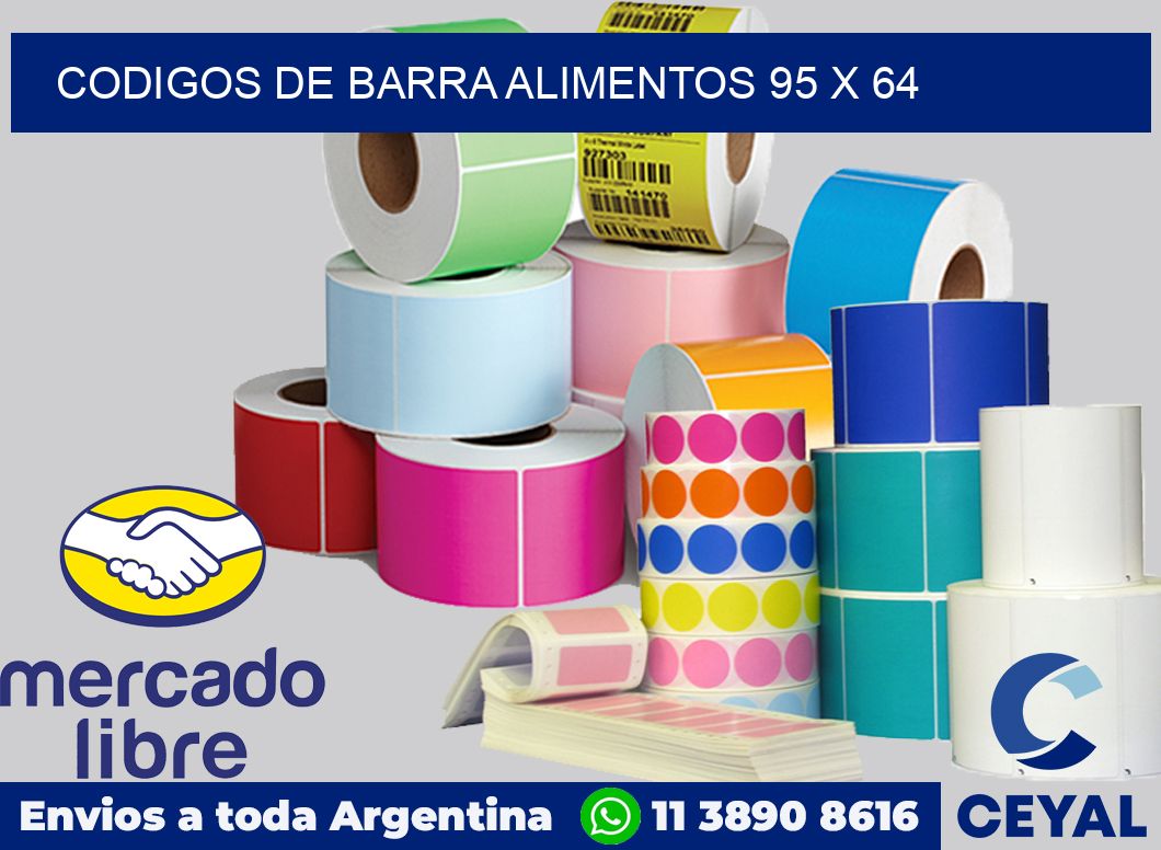 Codigos de barra alimentos 95 x 64