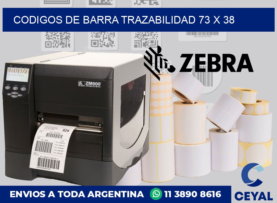 Codigos de barra trazabilidad 73 x 38