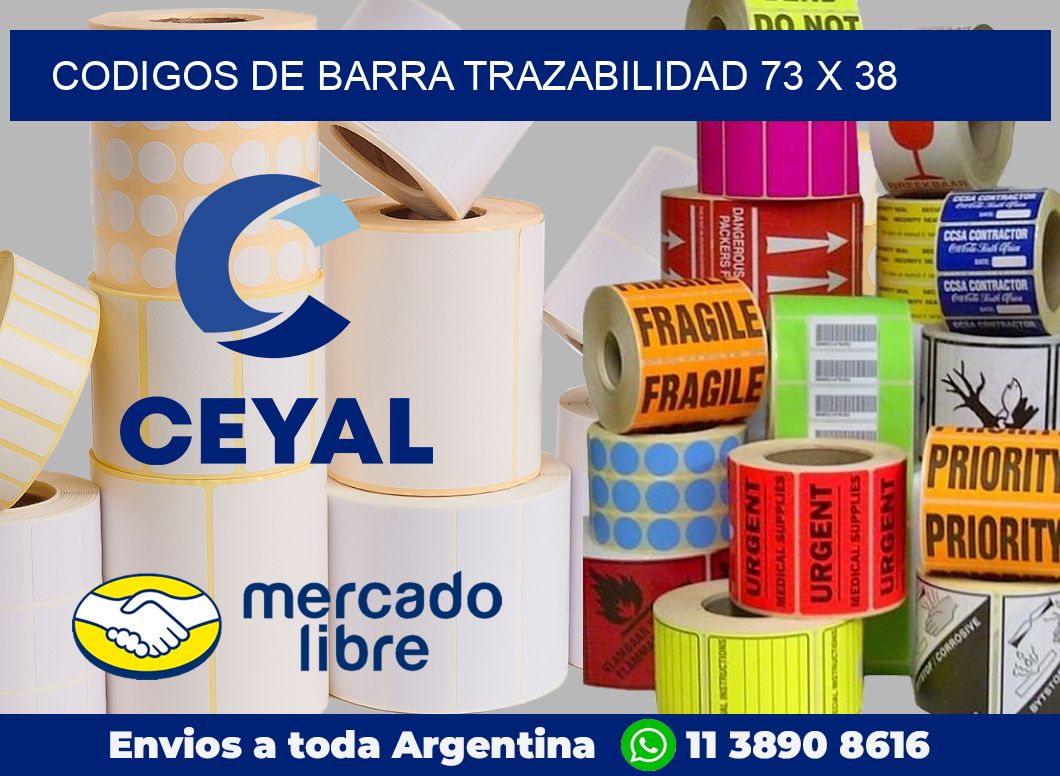 Codigos de barra trazabilidad 73 x 38