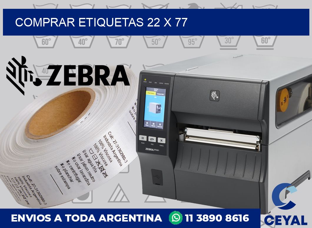 Comprar etiquetas 22 x 77