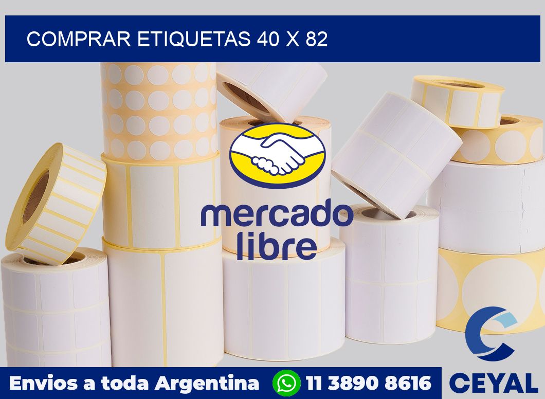 Comprar etiquetas 40 x 82