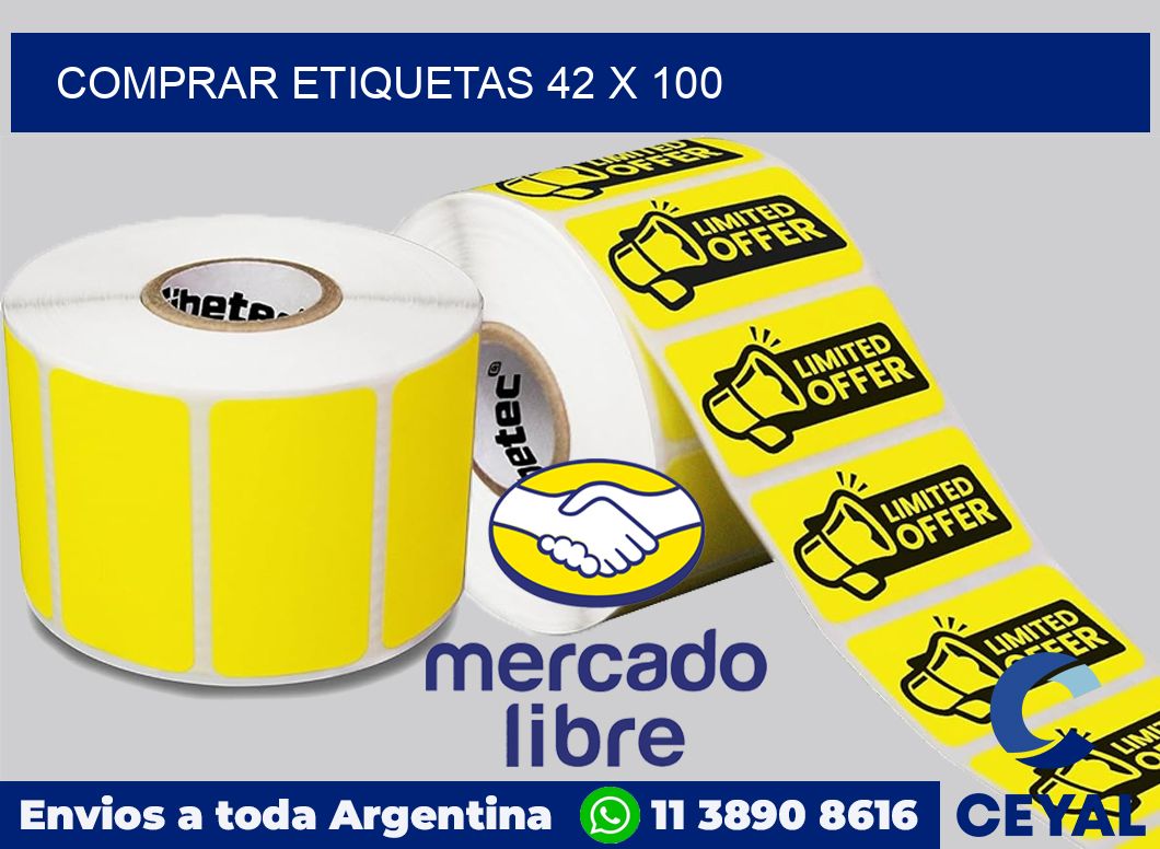 Comprar etiquetas 42 x 100