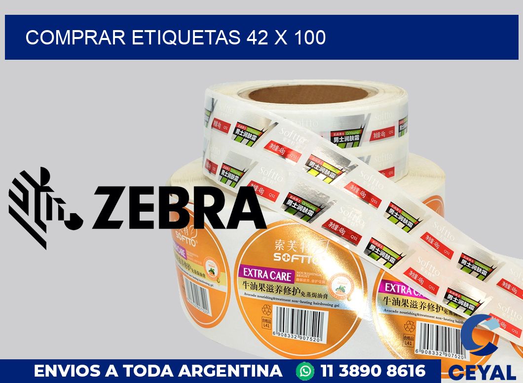Comprar etiquetas 42 x 100