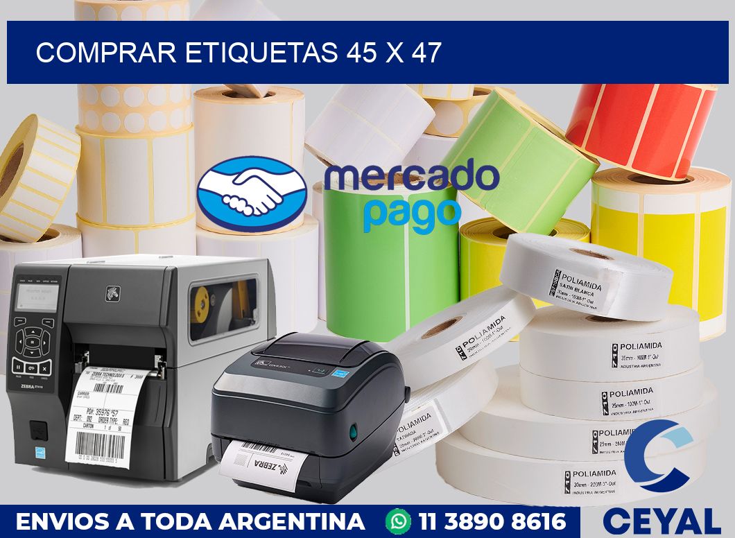 Comprar etiquetas 45 x 47