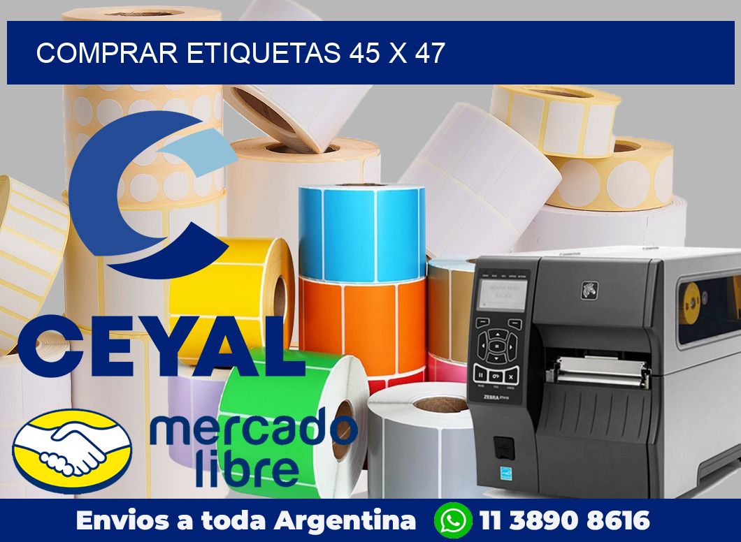 Comprar etiquetas 45 x 47