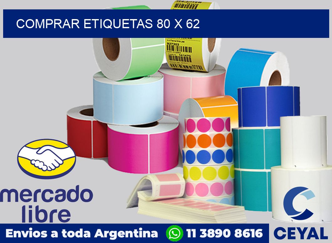 Comprar etiquetas 80 x 62