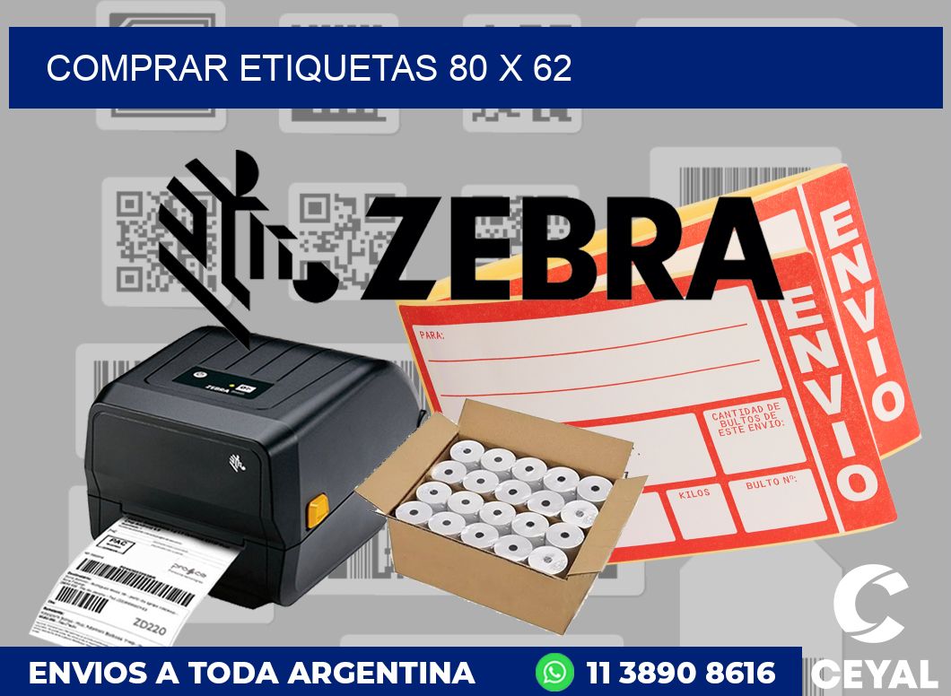 Comprar etiquetas 80 x 62