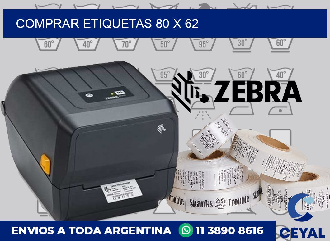 Comprar etiquetas 80 x 62
