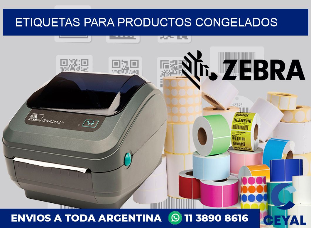 Etiquetas para productos congelados