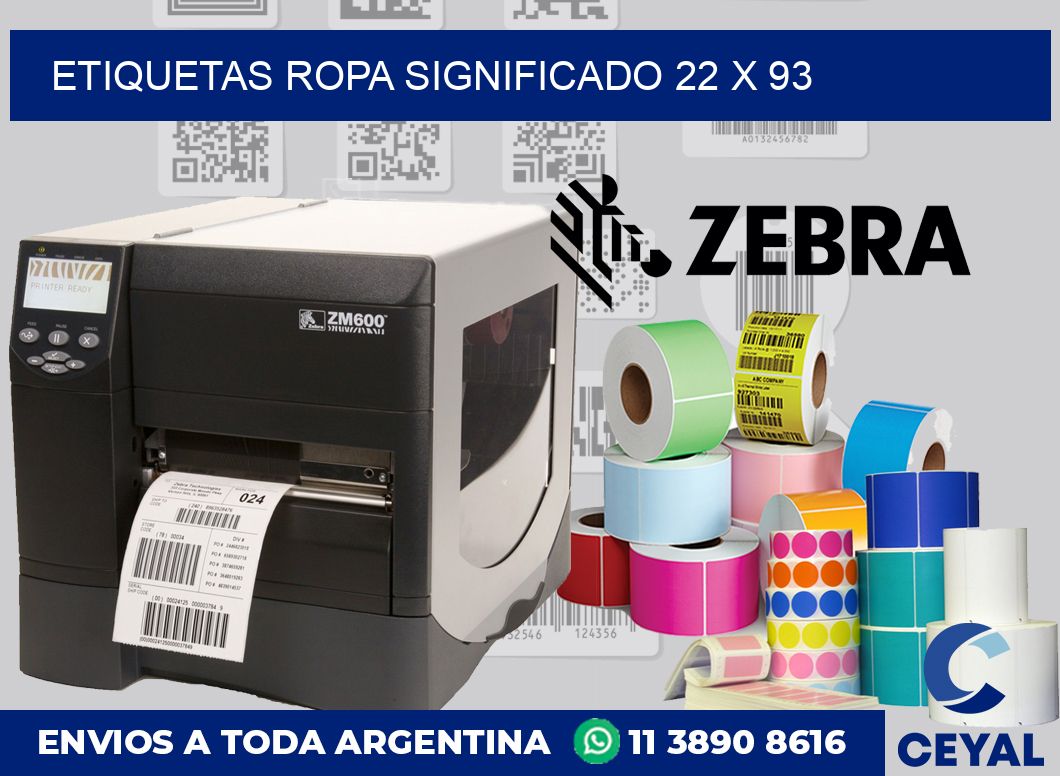 Etiquetas ropa significado 22 x 93