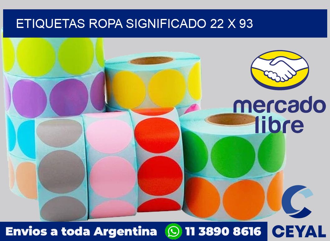 Etiquetas ropa significado 22 x 93