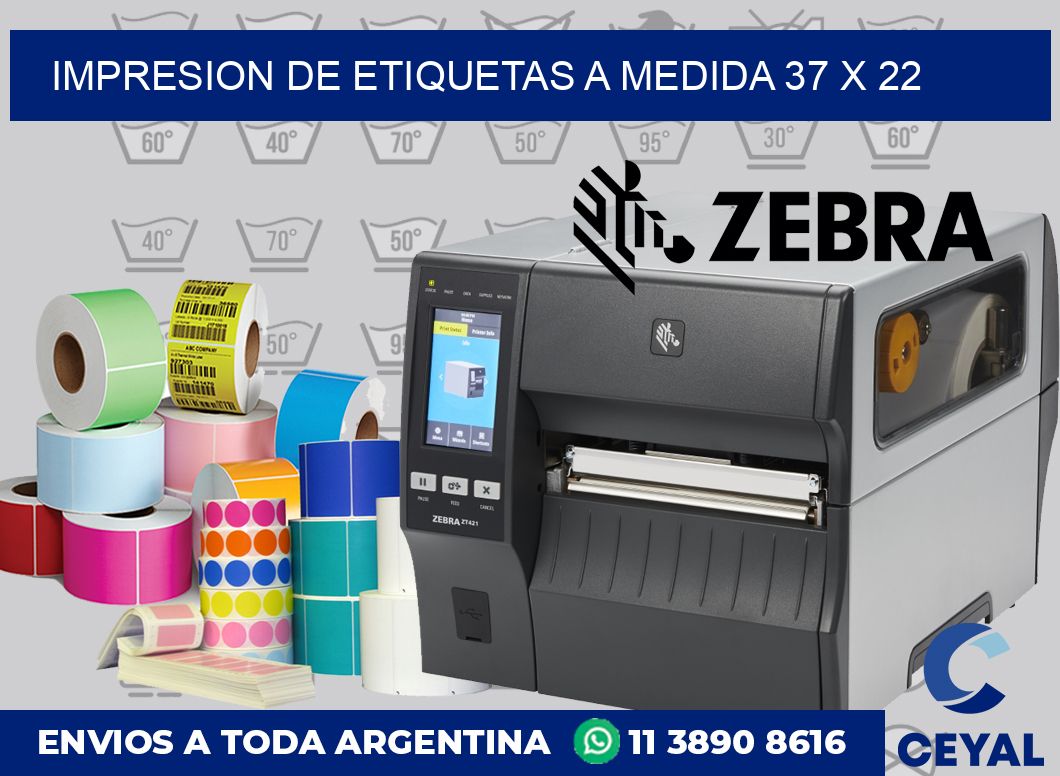 Impresion de etiquetas a medida 37 x 22