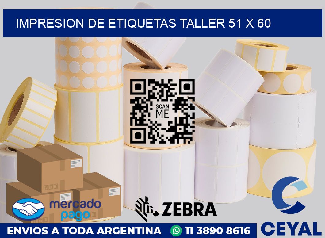 Impresion de etiquetas taller 51 x 60