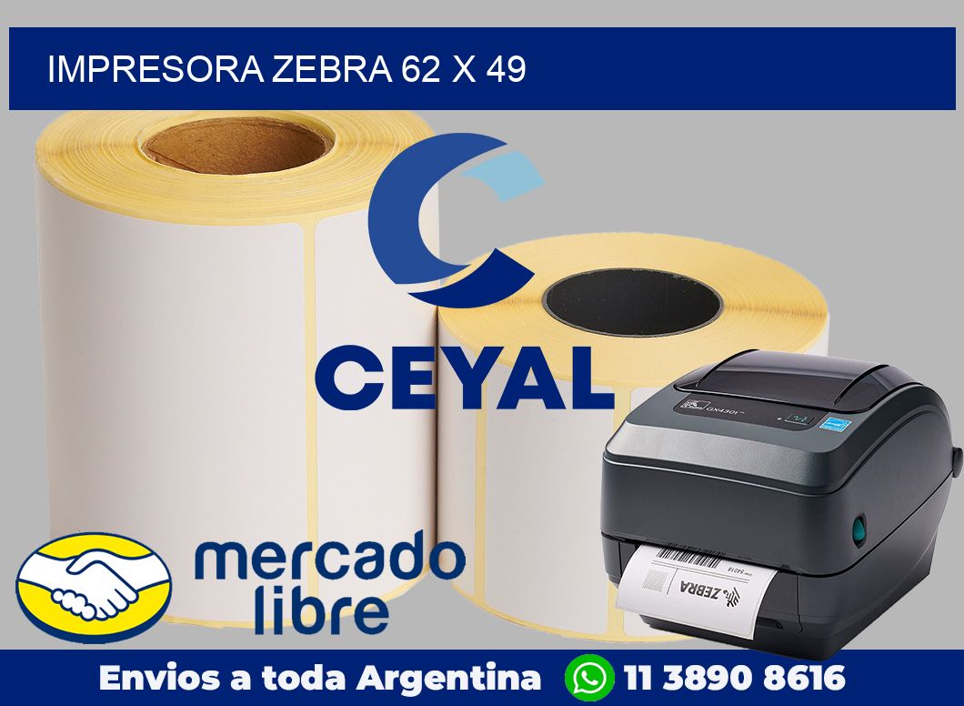 Impresora Zebra 62 x 49