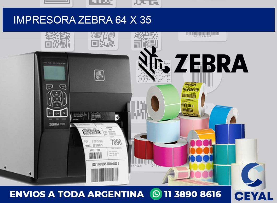 Impresora Zebra 64 x 35