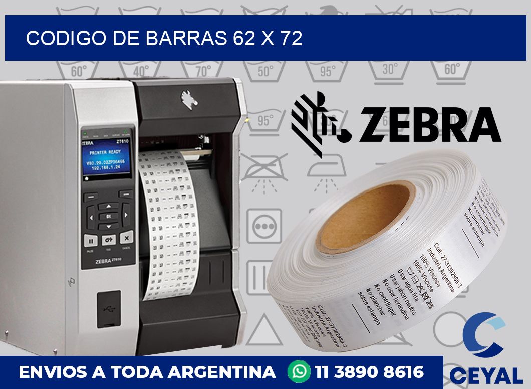 codigo de barras 62 x 72