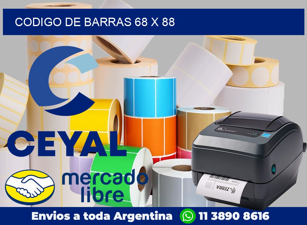 codigo de barras 68 x 88