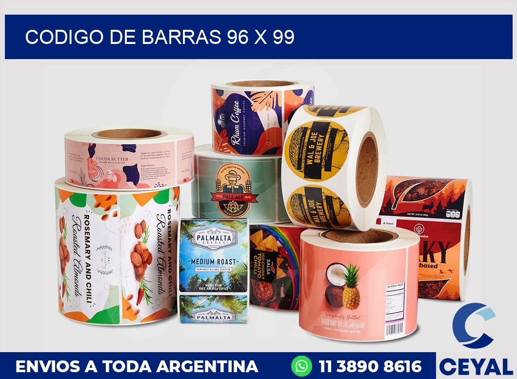 codigo de barras 96 x 99