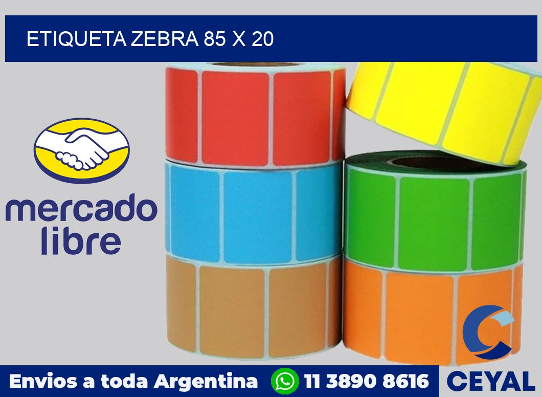 etiqueta zebra 85 x 20