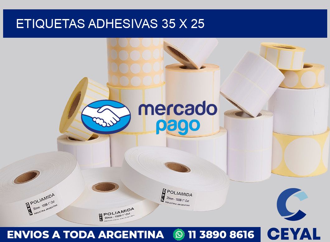 etiquetas adhesivas 35 x 25