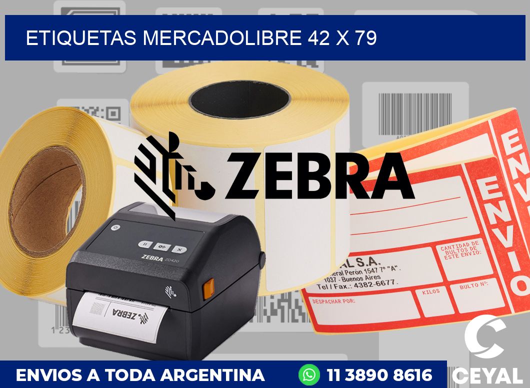 etiquetas mercadolibre 42 x 79
