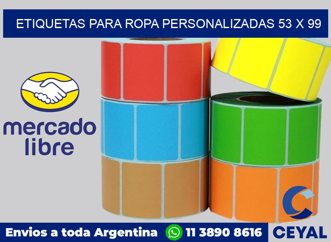 etiquetas para ropa personalizadas 53 x 99