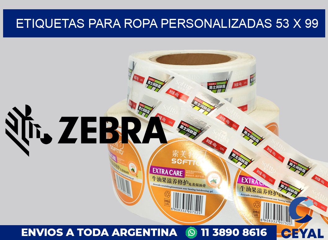 etiquetas para ropa personalizadas 53 x 99