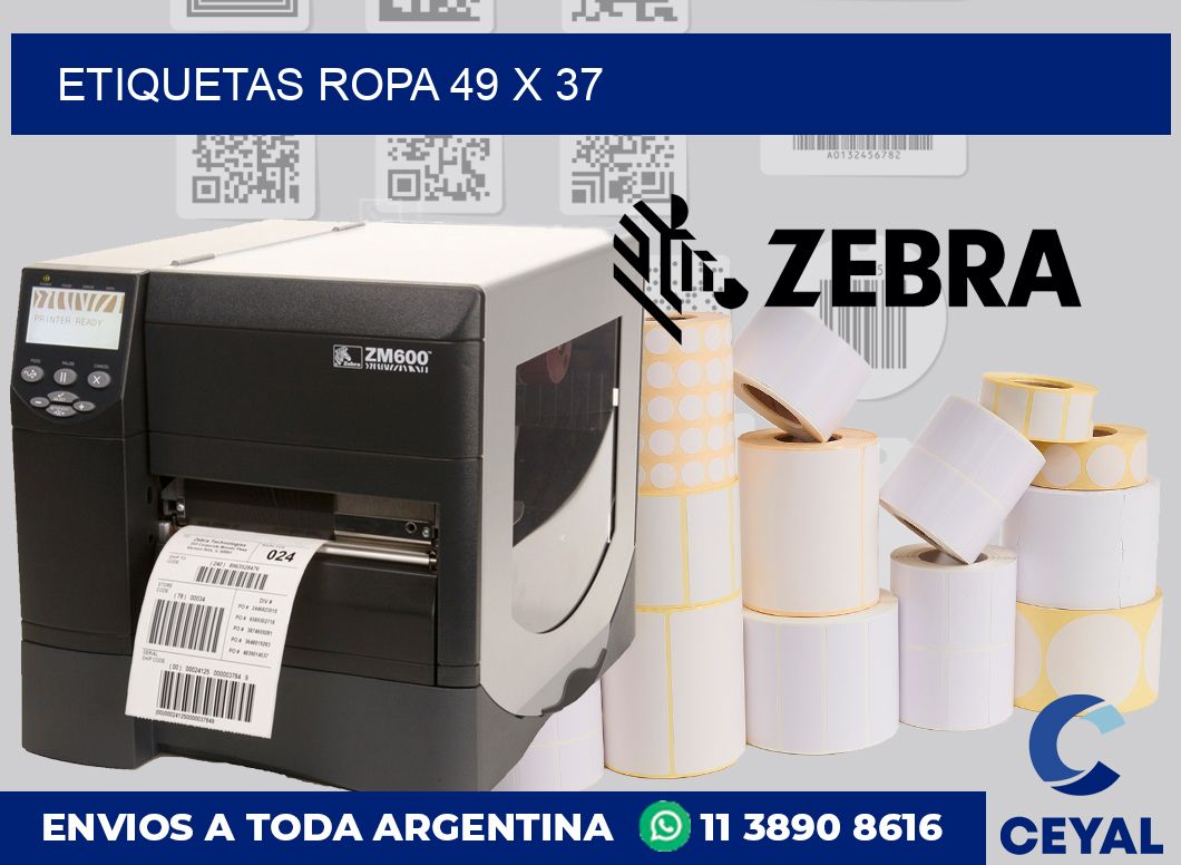 etiquetas ropa 49 x 37