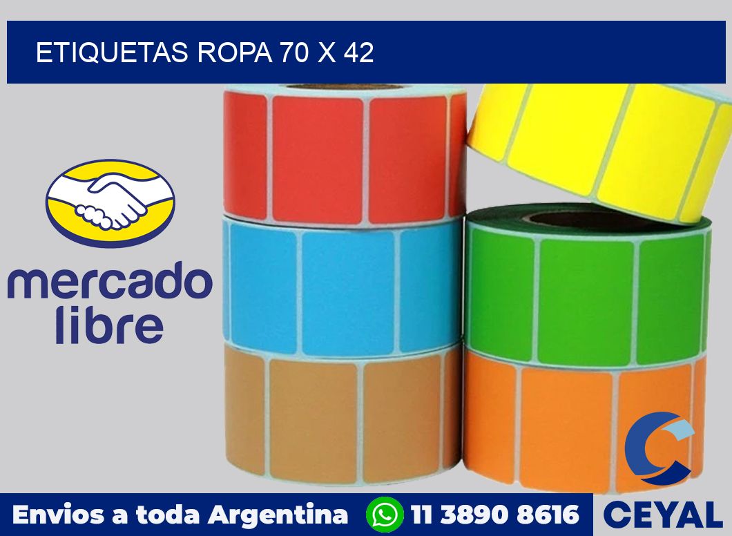 etiquetas ropa 70 x 42