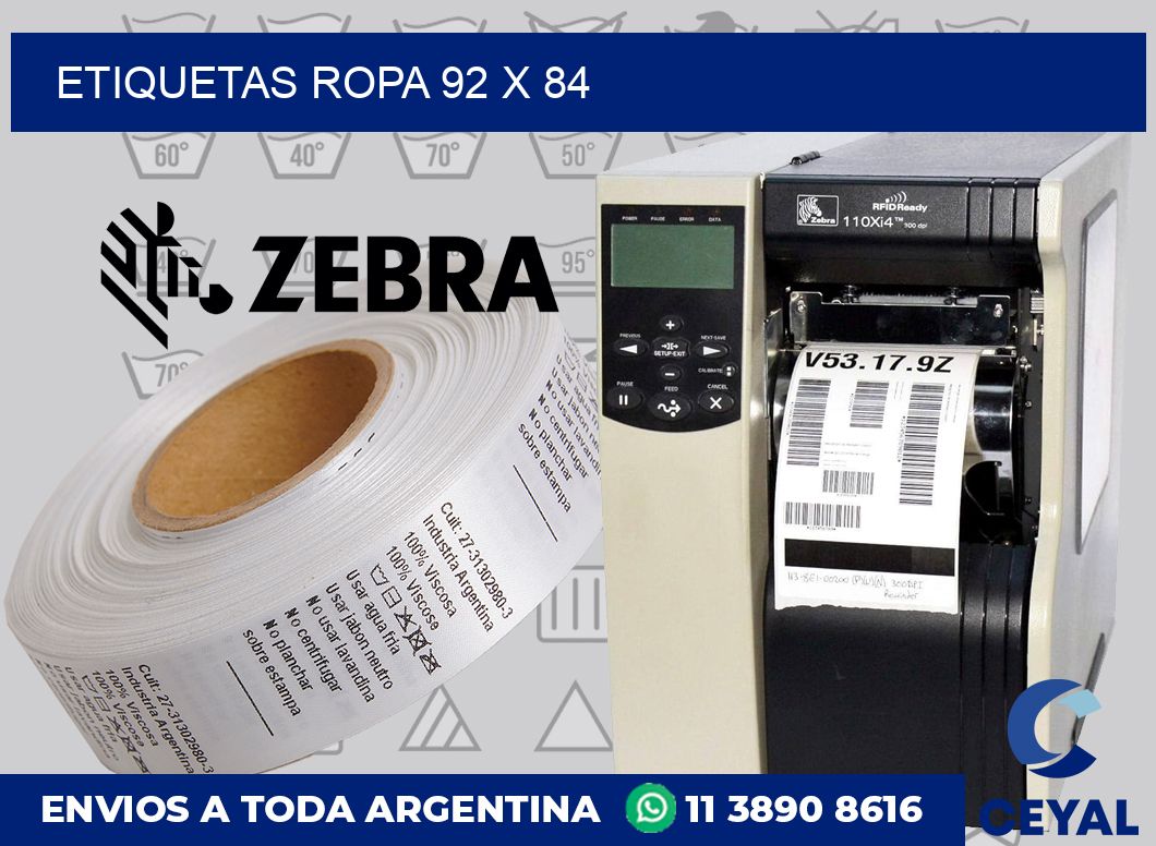 etiquetas ropa 92 x 84