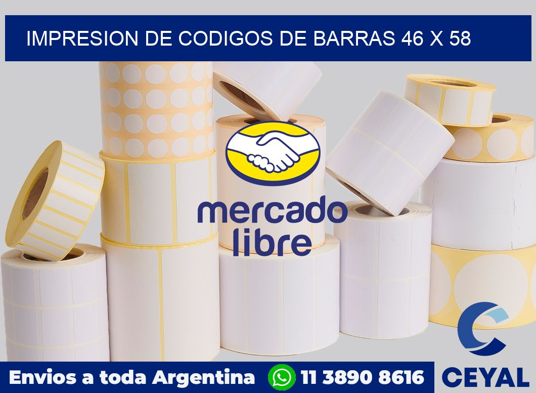 impresion de codigos de barras 46 x 58