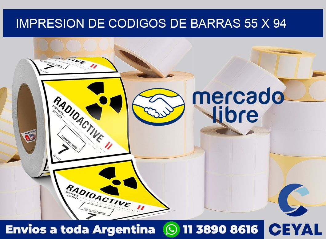 impresion de codigos de barras 55 x 94