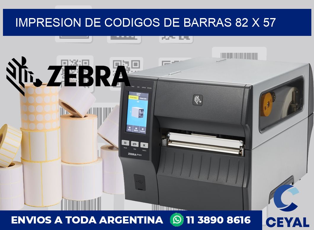 impresion de codigos de barras 82 x 57
