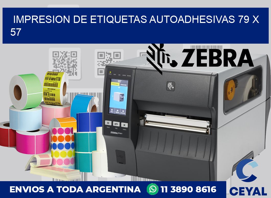 impresion de etiquetas autoadhesivas 79 x 57