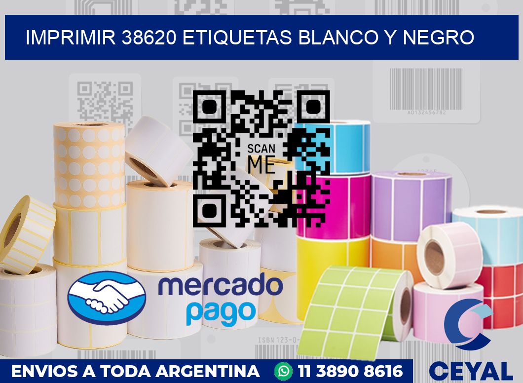 imprimir 38620 etiquetas blanco y negro