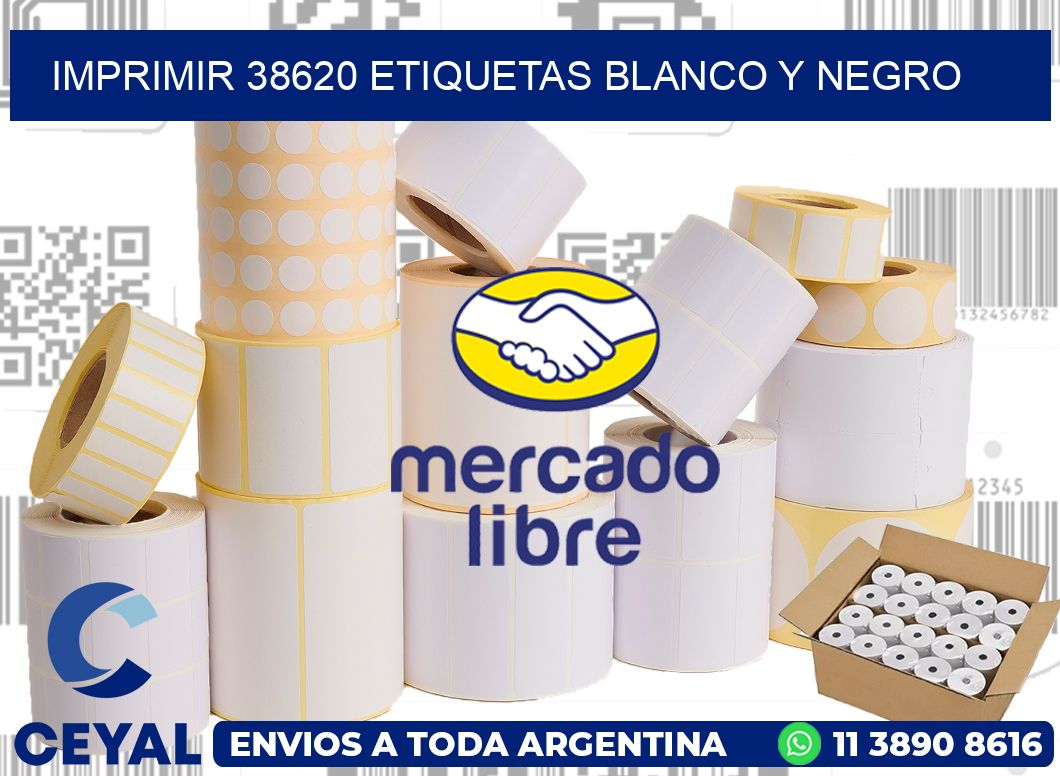 imprimir 38620 etiquetas blanco y negro