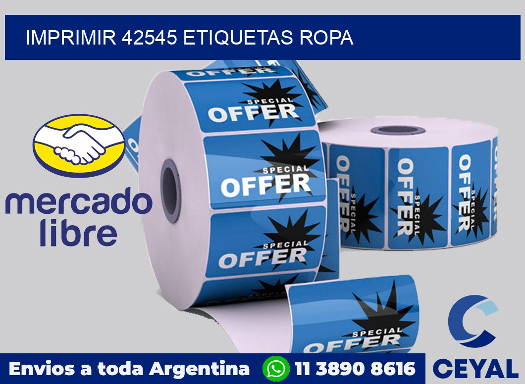imprimir 42545 etiquetas ropa