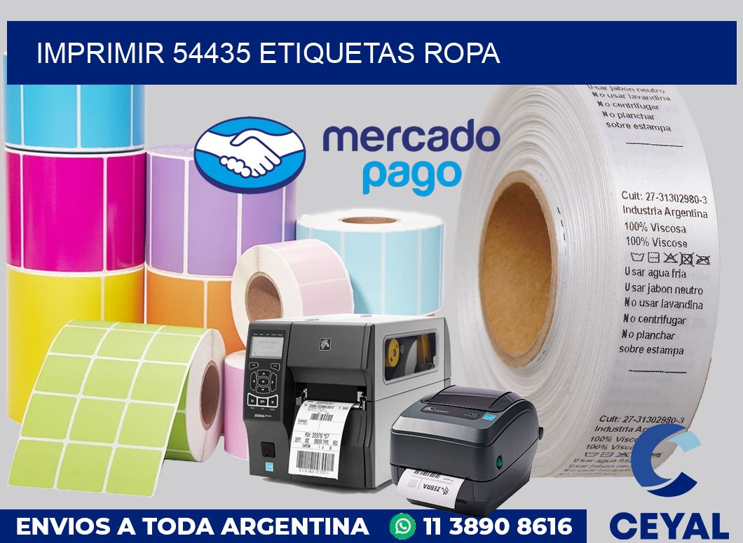 imprimir 54435 etiquetas ropa
