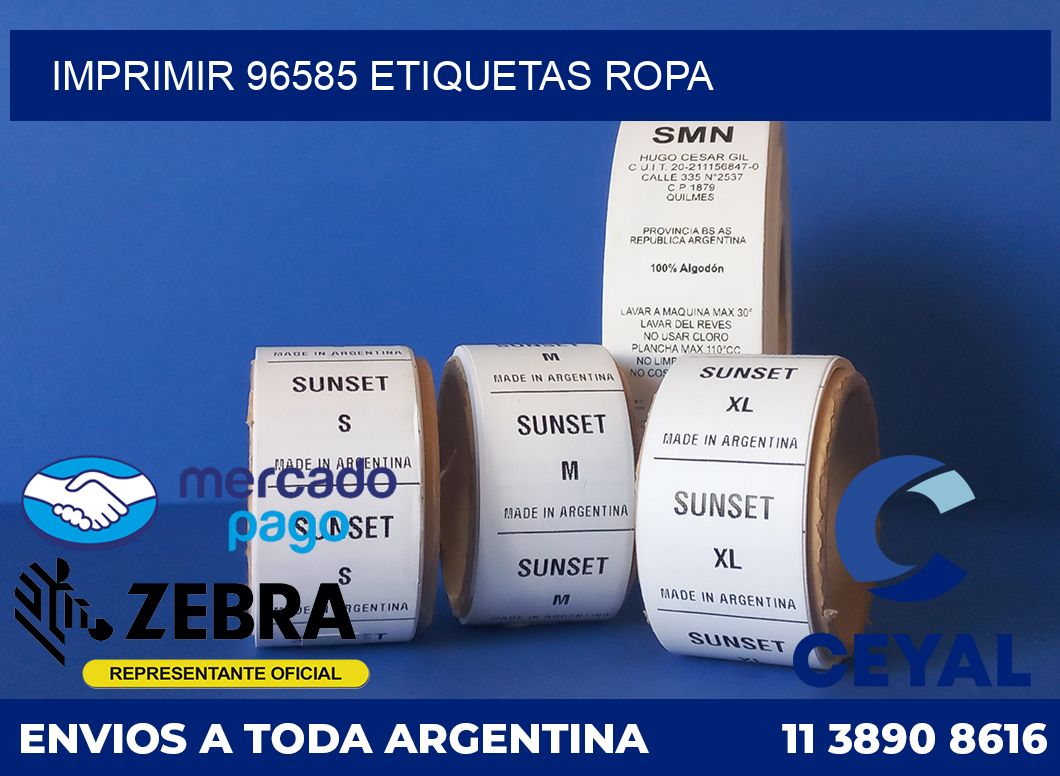 imprimir 96585 etiquetas ropa