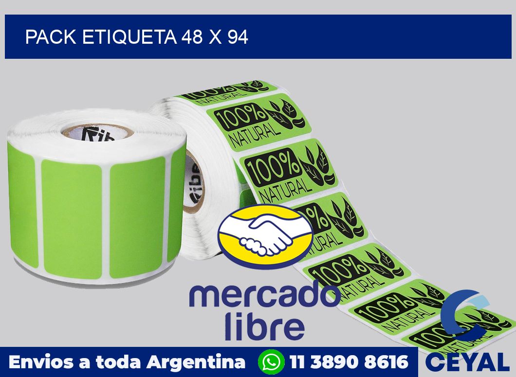 pack etiqueta 48 x 94