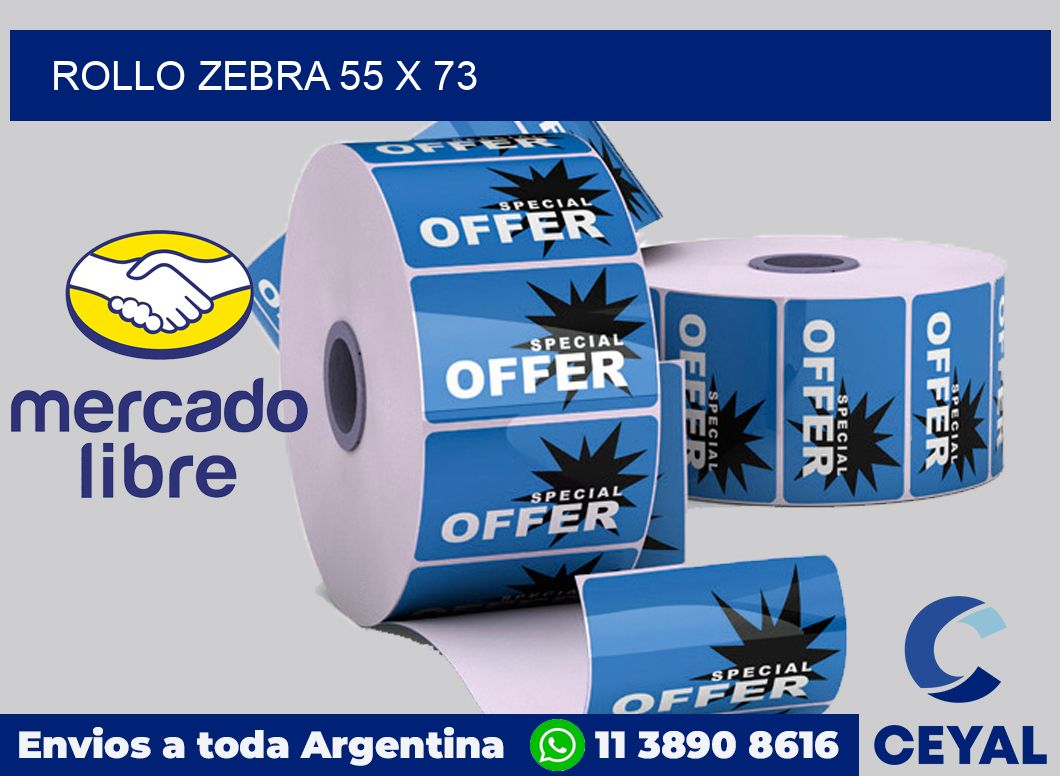 rollo zebra 55 x 73