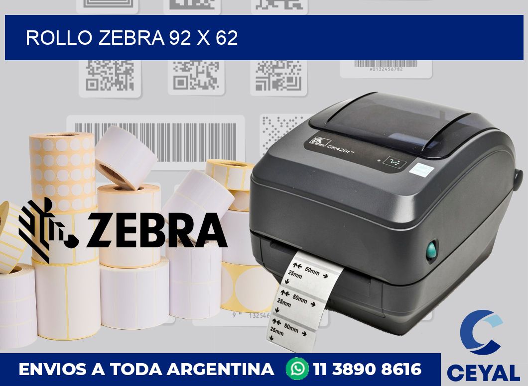 rollo zebra 92 x 62