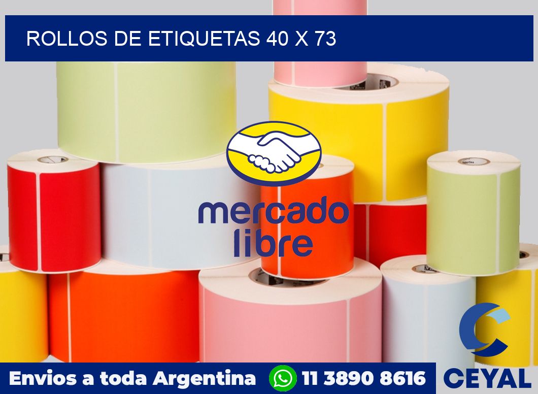rollos de etiquetas 40 x 73