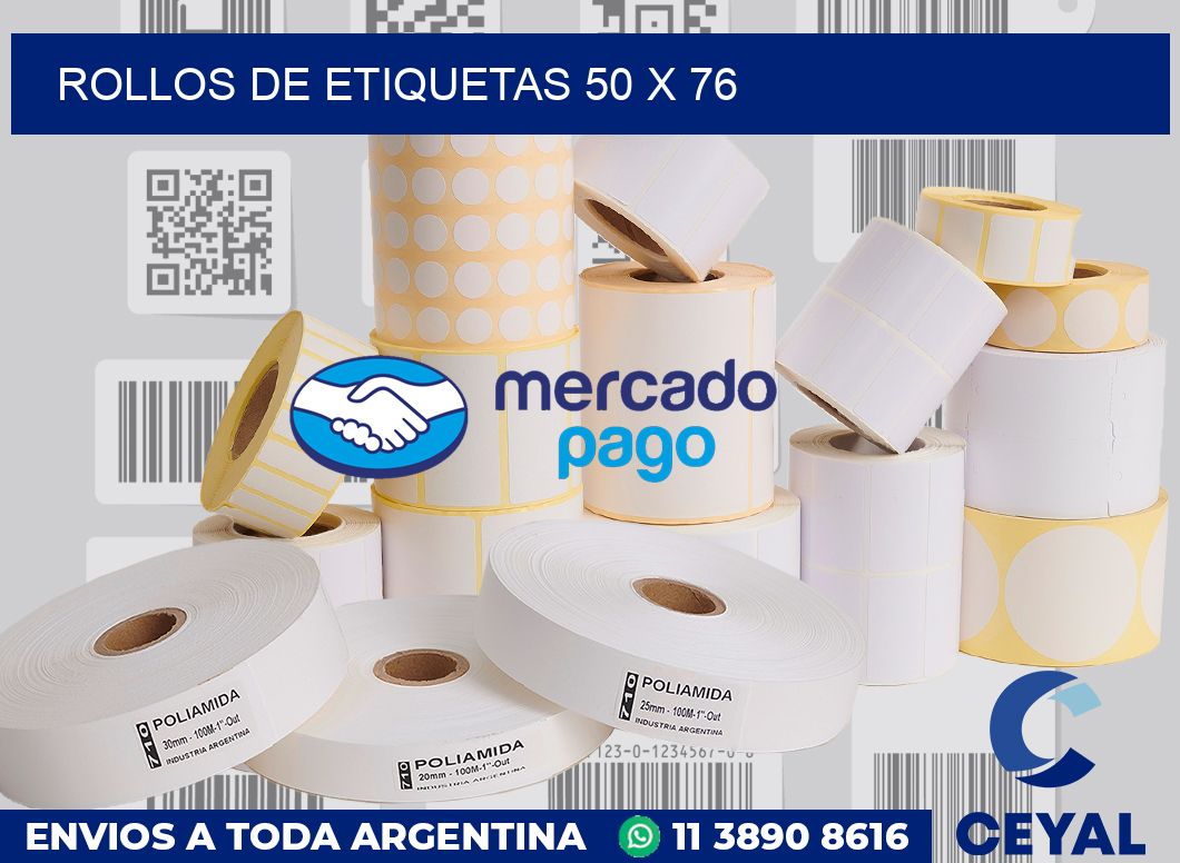 rollos de etiquetas 50 x 76