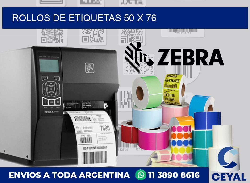 rollos de etiquetas 50 x 76